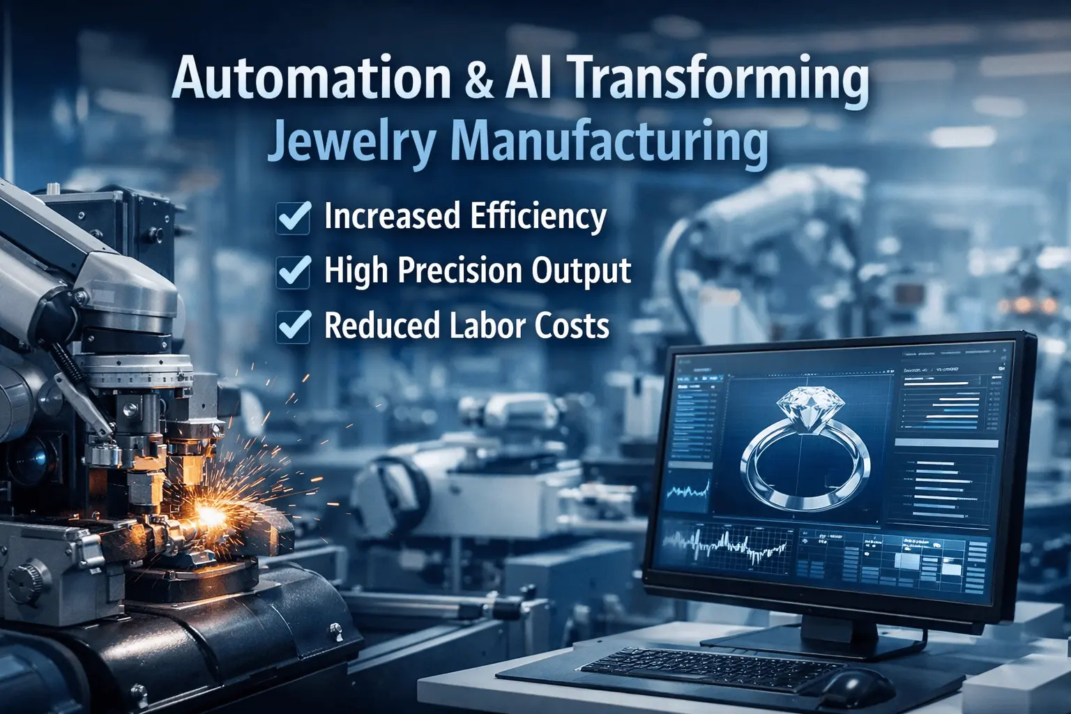 Tự động hóa và AI đang thay đổi ngành sản xuất trang sức trong giai đoạn 2025–2026 như thế nào